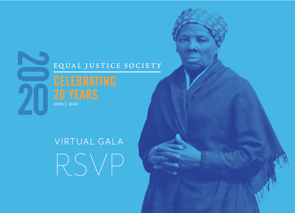 Equal Justice Society 2020 Gala RSVP card